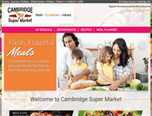 Tablet Screenshot of cambridgesupermarket.com